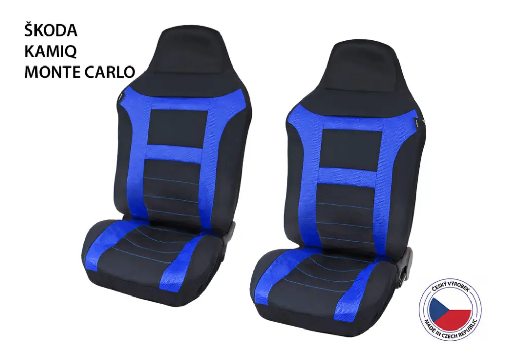 Jen Po Omezenou Doba Autopotahy Perfetto EL Škoda Kamiq Monte Carlo modrá 2 ks