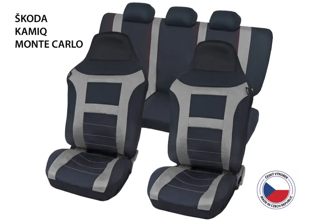 Objednat Nyní Autopotahy Perfetto EL Škoda Kamiq Monte Carlo šedá