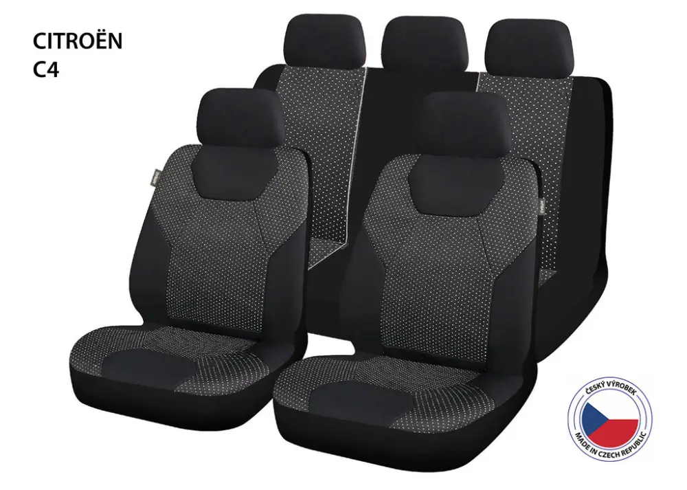 Omezená Nabídka Autopotahy Perfetto GL Citroën C4 černá/šedá