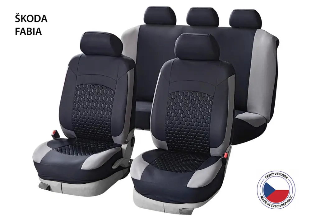 Speciální Cena Autopotahy Perfetto HL Škoda Fabia černá/šedá
