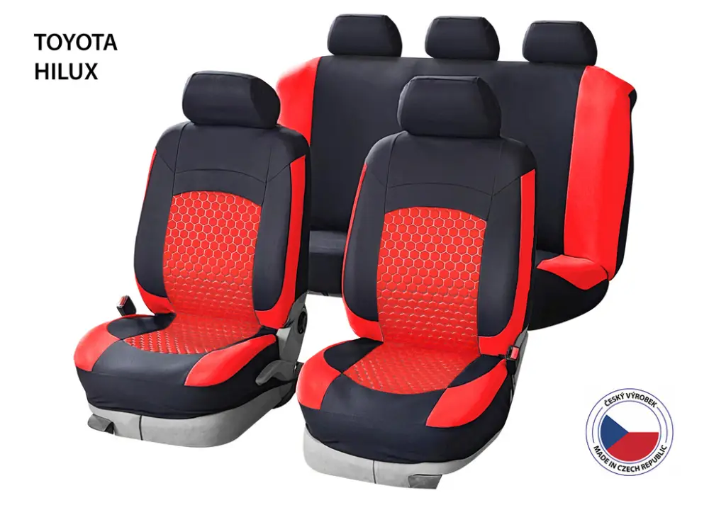 Kup Teď Autopotahy Perfetto HL Toyota Hilux černá/červená
