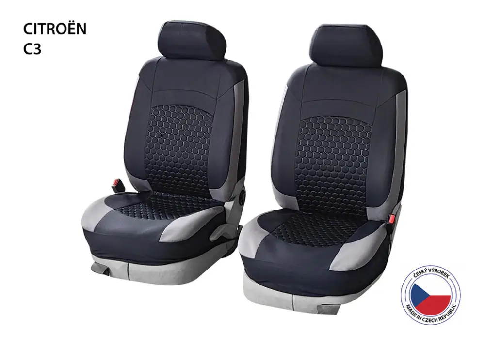 Sleva Autopotahy Perfetto OL Citroën C3 černá/šedá 2M