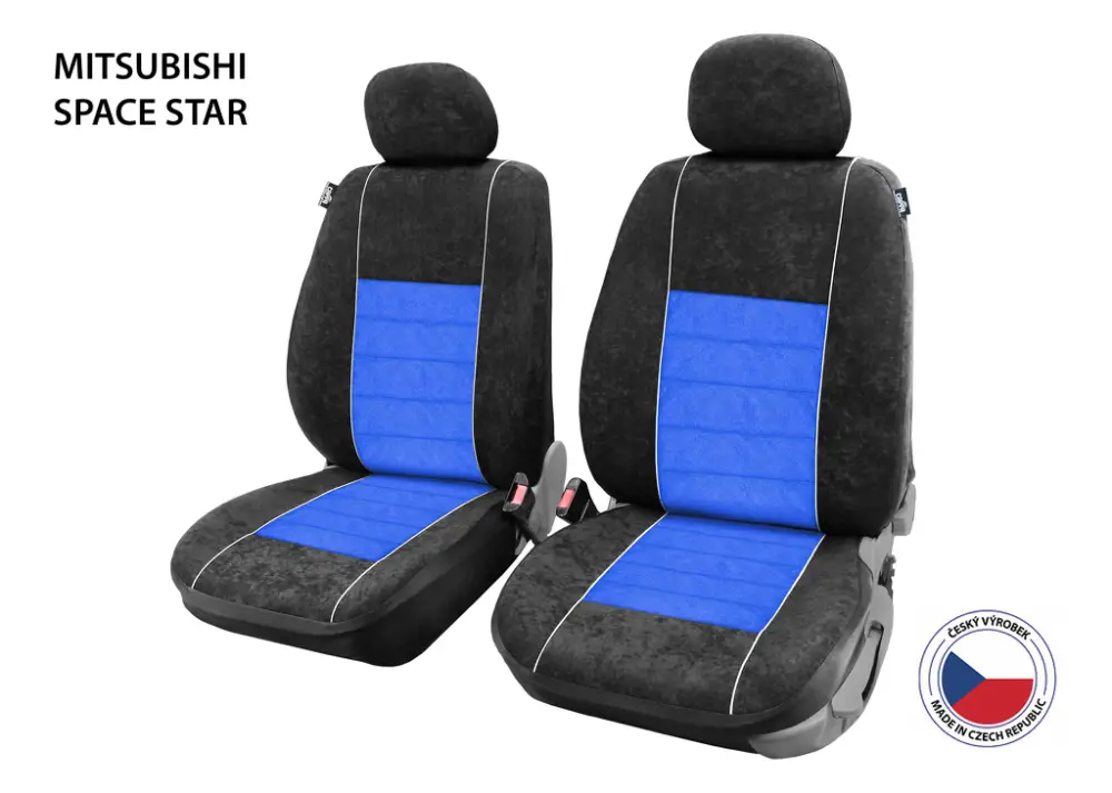 Autopotahy Perfetto RF Mitsubishi Space Star černá/modrá 2 ks Víkendová Akce