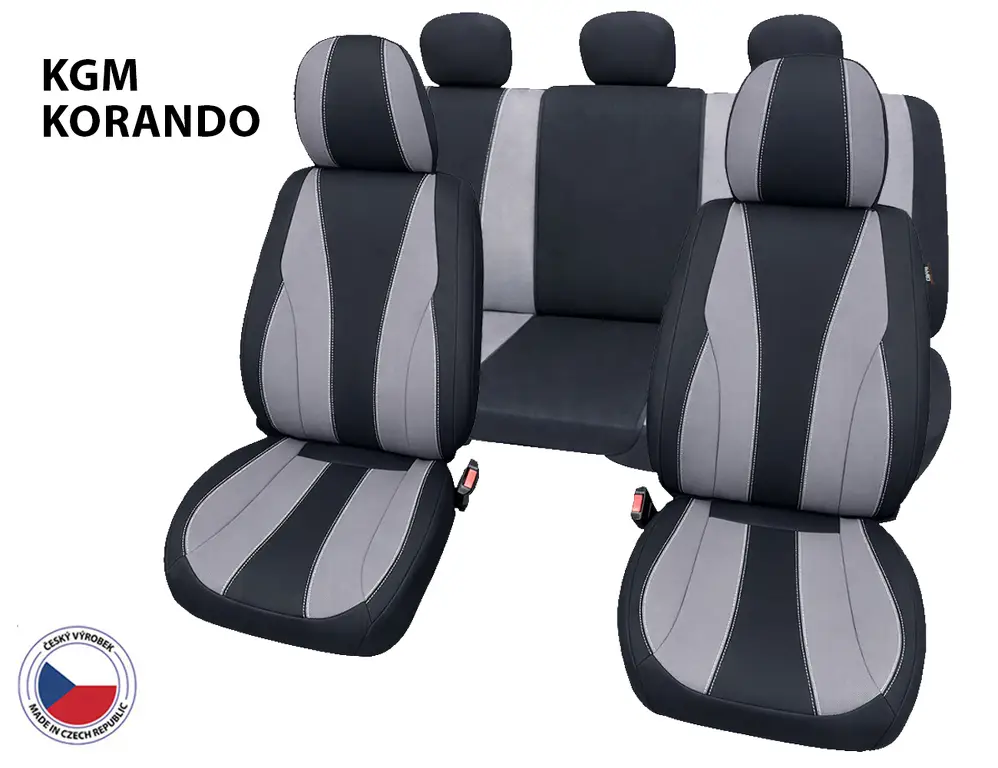 Must-Have Autopotahy Perfetto TM KGM Korando černá/šedá