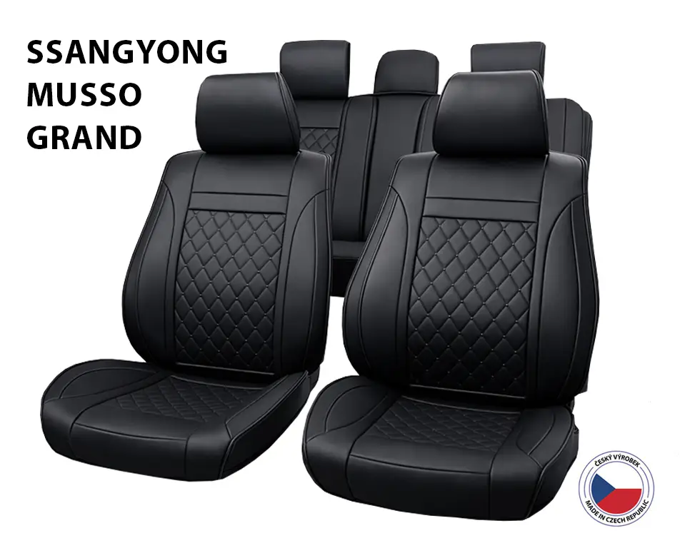 Autopotahy Perfetto VL SsangYong Musso Grand černá Kup Teď