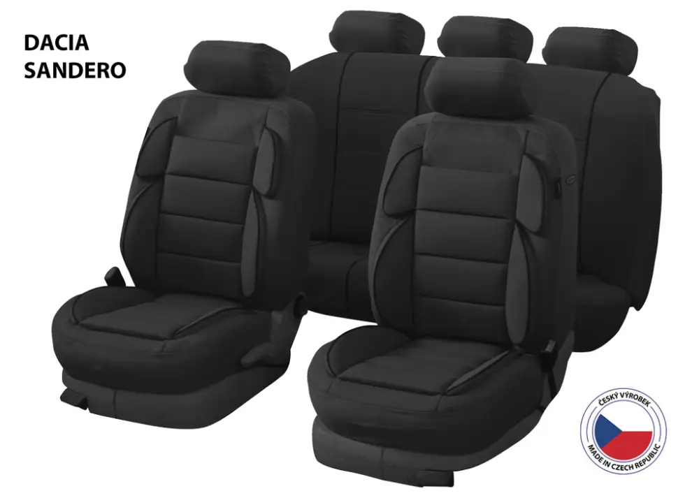 Nejlepší Volba Autopotahy Perfetto YL Dacia Sandero černá