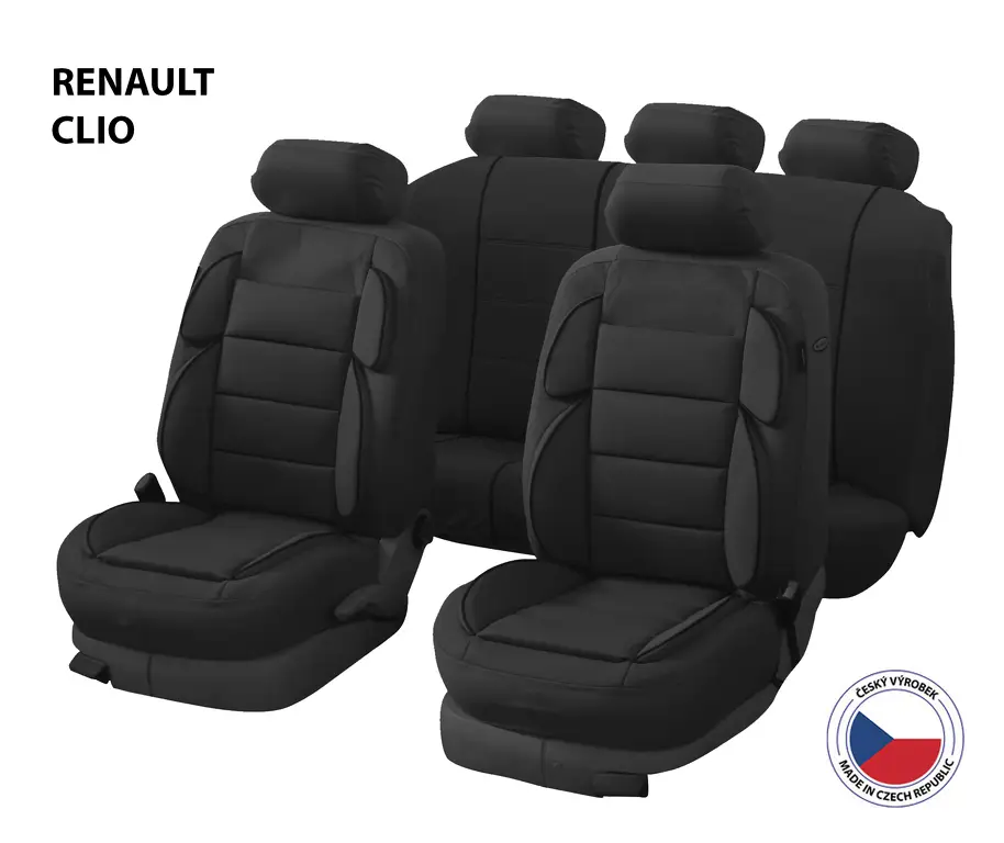 Autopotahy Perfetto YL Renault Clio černá Koupit Online