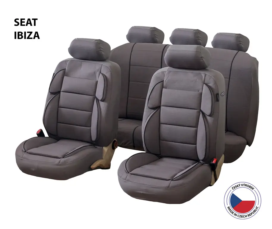 Novinka Autopotahy Perfetto YL Seat Ibiza šedá