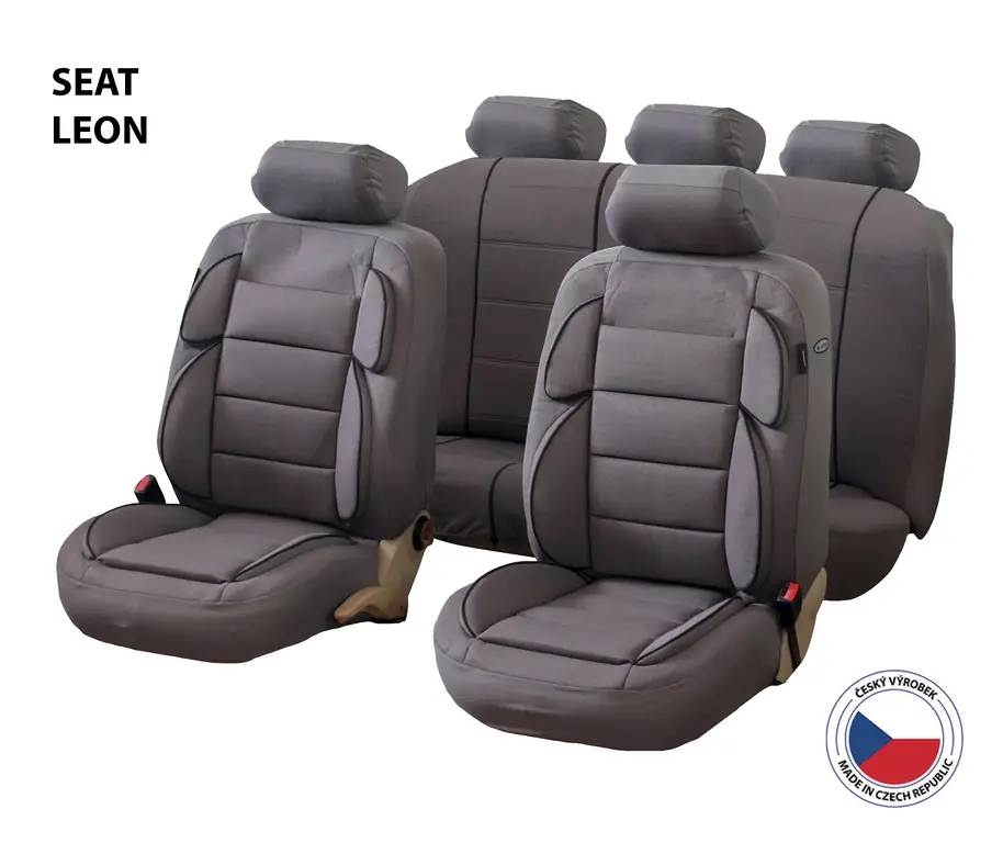 Autopotahy Perfetto YL Seat Leon šedá Super Cena