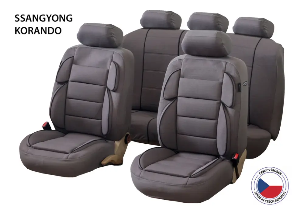 Nejlepší Volba Autopotahy Perfetto YL SsangYong Korando šedá