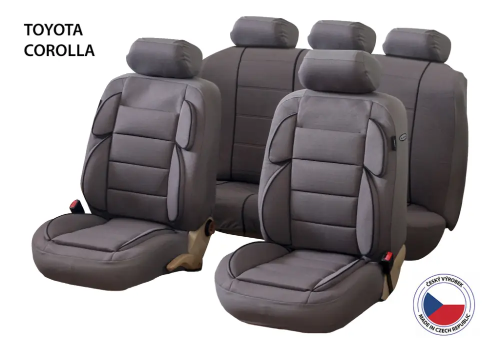 Autopotahy Perfetto YL Toyota Corolla šedá Nejlepší Volba
