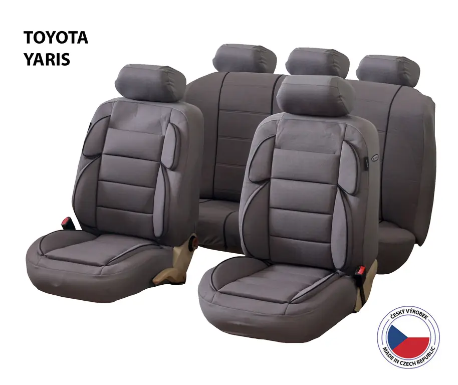 Bezpečná Platba Autopotahy Perfetto YL Toyota Yaris šedá