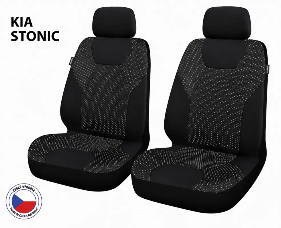 Nízká Cena Autopotahy Perfetto ZL Kia Stonic černá/šedá 2M