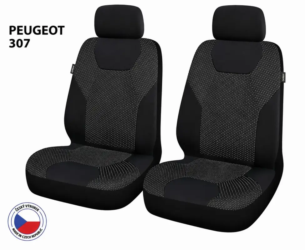 Vrácení Zdarma Autopotahy Perfetto ZL Peugeot 307 černá/šedá 2M