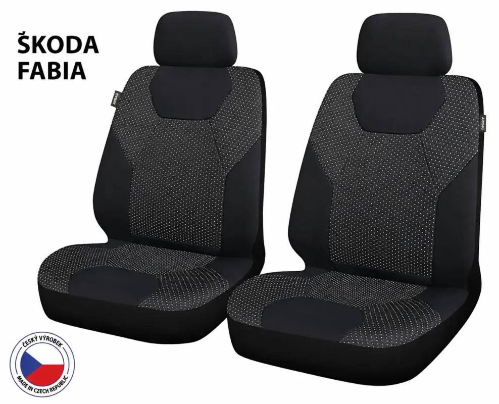 Autopotahy Perfetto ZL Škoda Fabia černá/šedá 2M Poslední Šance