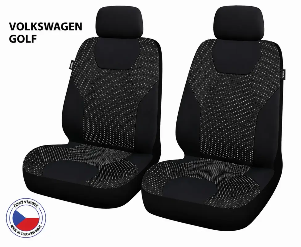 Autopotahy Perfetto ZL Volkswagen Golf černá/šedá 2M Nová Kolekce
