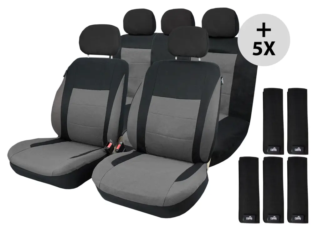 Speciální Cena Autopotahy Sofia + 5× návlek na bezpečnostní pás Florencie černý