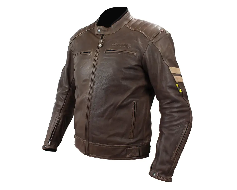 Nejlepší Volba Bunda moto pánská DALLAS kožená hnědá