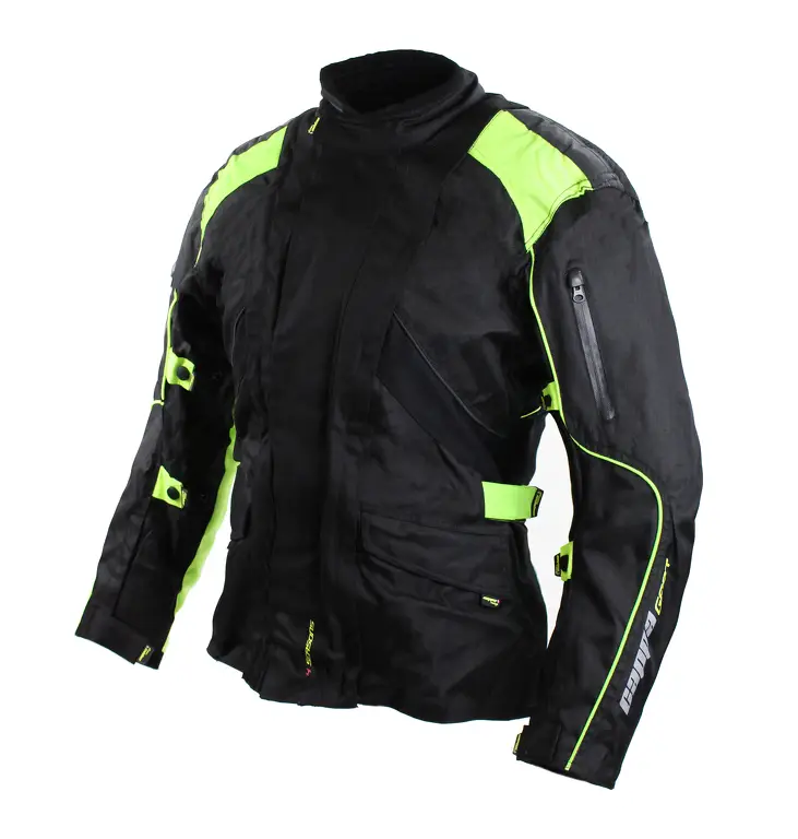 Bunda moto pánská RIO textilní černá/fluo Speciální Cena