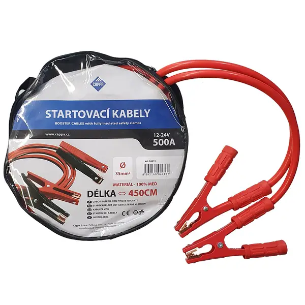 Víkendová Akce Startovací kabely EXPORT 500A 8,37 mm2
